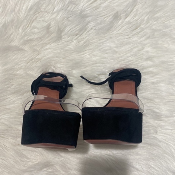 Amina Muaddi Sita ankle tie platform sandal size 38.5EU - Picture 12 of 13